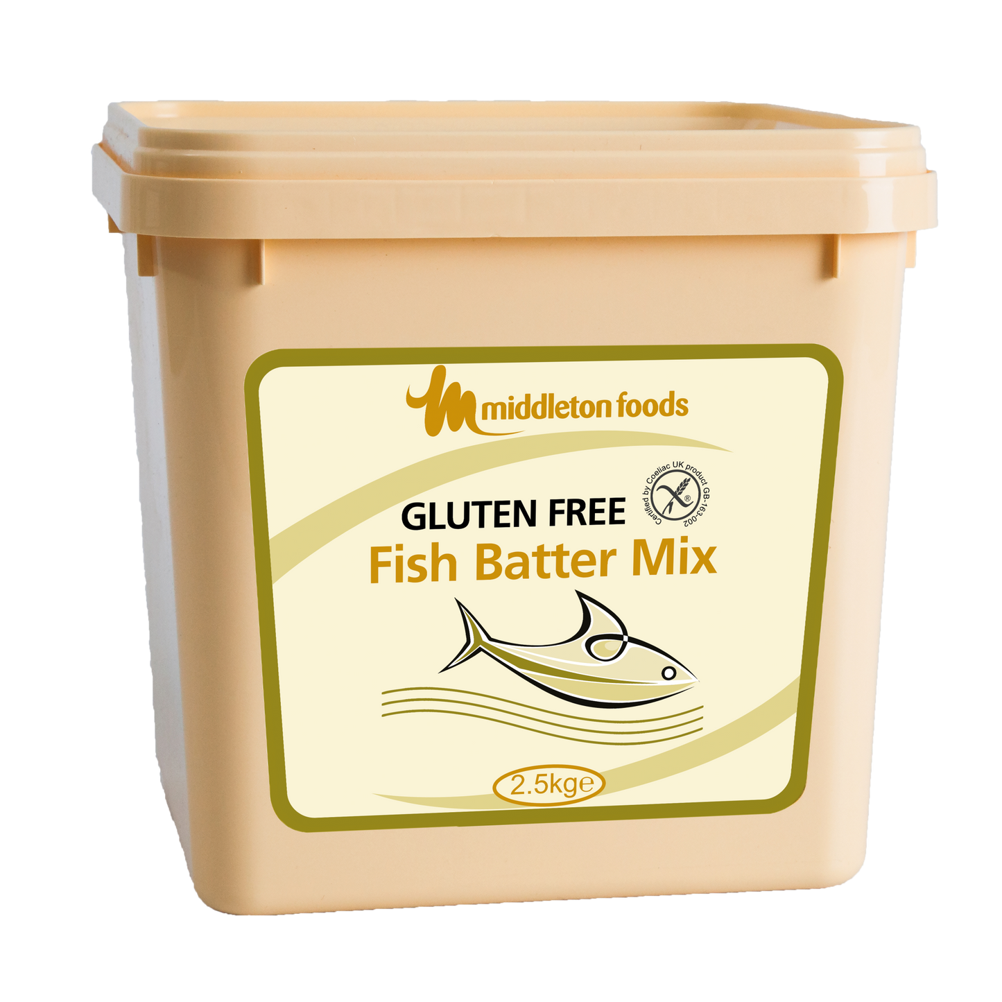 Middleton Foods Gluten Free Fish Batter Mix 2.5kg Tub