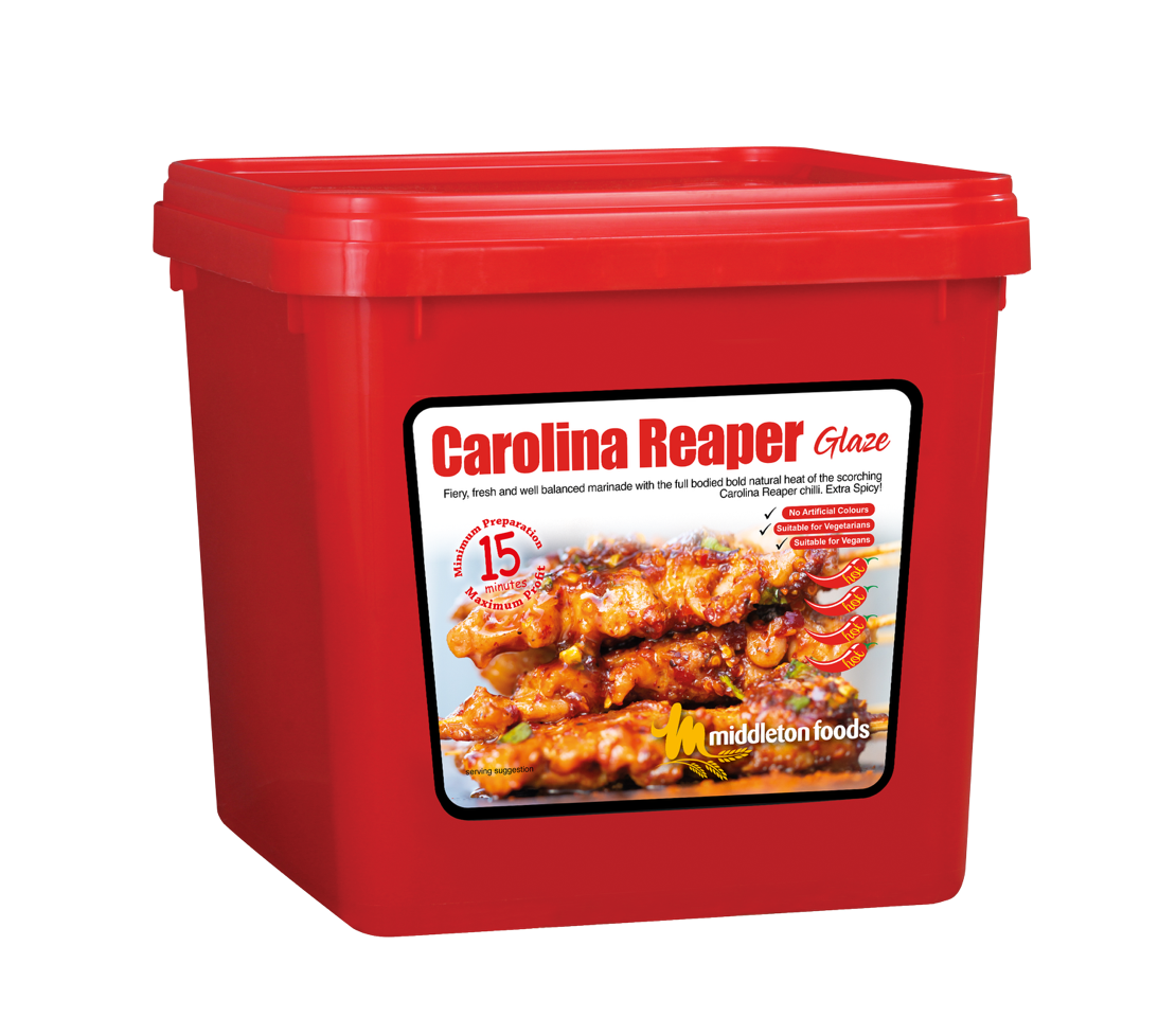 Middleton Foods Carolina Reaper Flavour Meat & Vegetable Glaze 15 Minute Marinade Mix 2.5kg