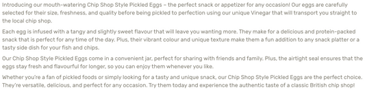 Driver Pickled Eggs 2.25kg Large Catering Size Half Gallon Jar Pub & Chip Shop Style