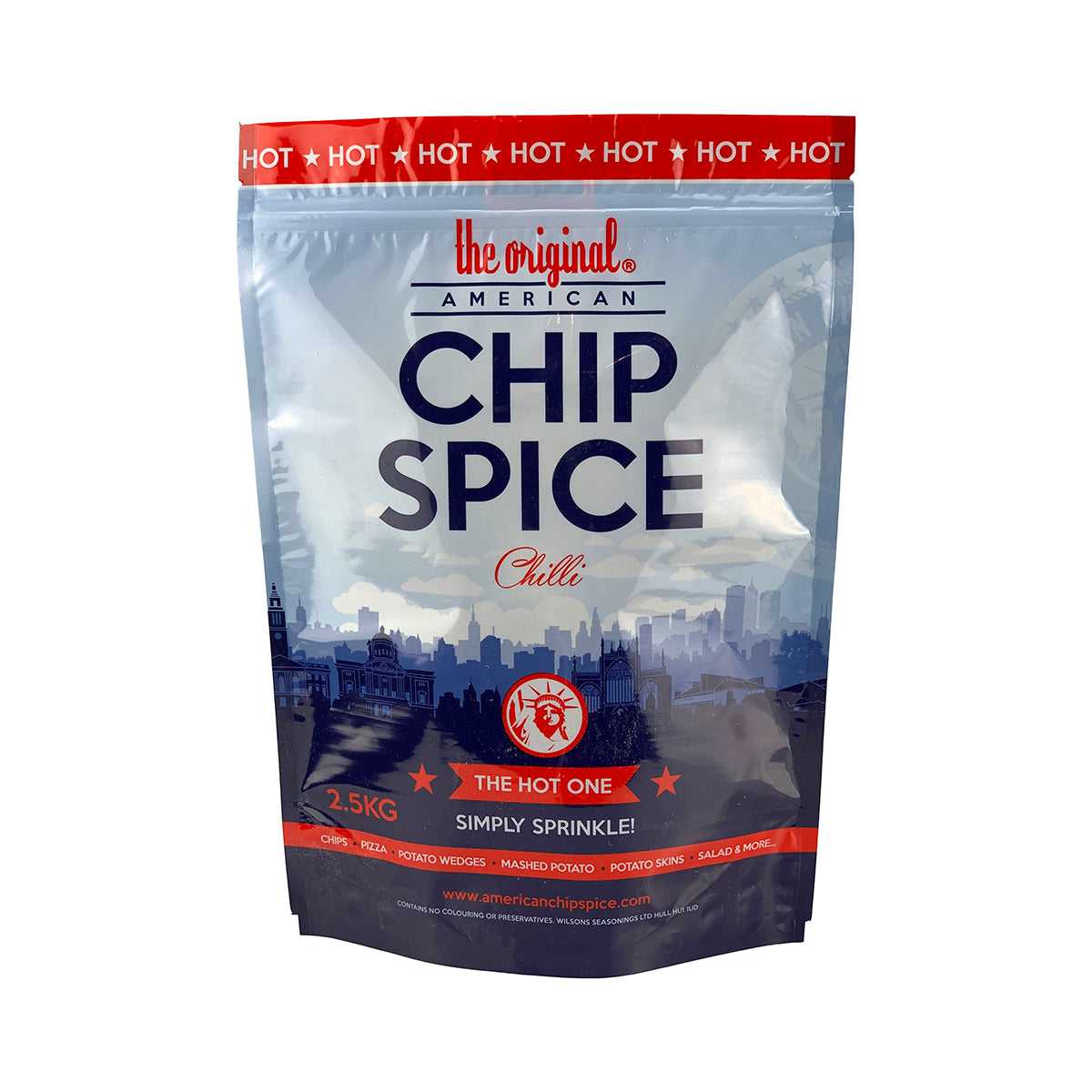 The Original American Chip Spice CHILLI - THE HOT ONE! 2.5kg Catering Bag
