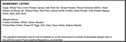 Dinaclass Irish Style Chip Shop Curry Sauce Mix