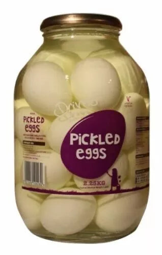 Driver Pickled Eggs 2.25kg Large Catering Size Half Gallon Jar Pub & Chip Shop Style