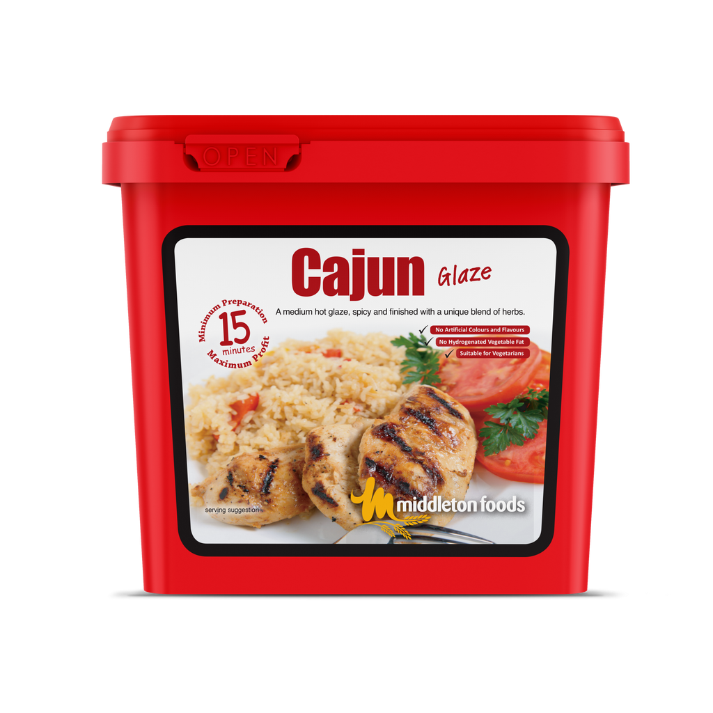 Middleton Foods Cajun Flavour Meat & Vegetable Glaze 15 Minute Marinade Mix 2.5kg
