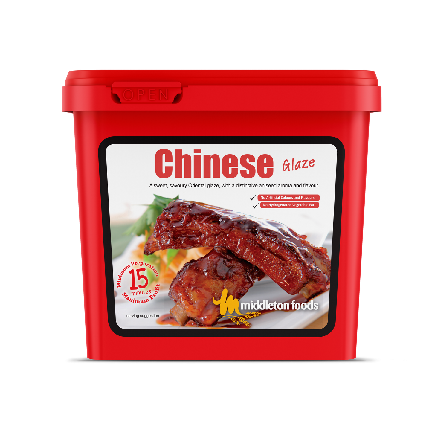 Middleton Foods Chinese Flavour Meat & Vegetable Glaze 15 Minute Marinade Mix 2.5kg