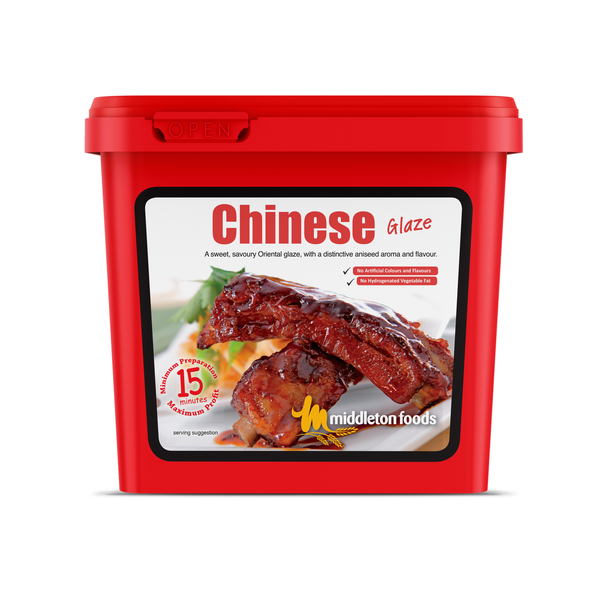 Middleton Foods Chinese Flavour Meat & Vegetable Glaze 15 Minute Marinade Mix 2.5kg