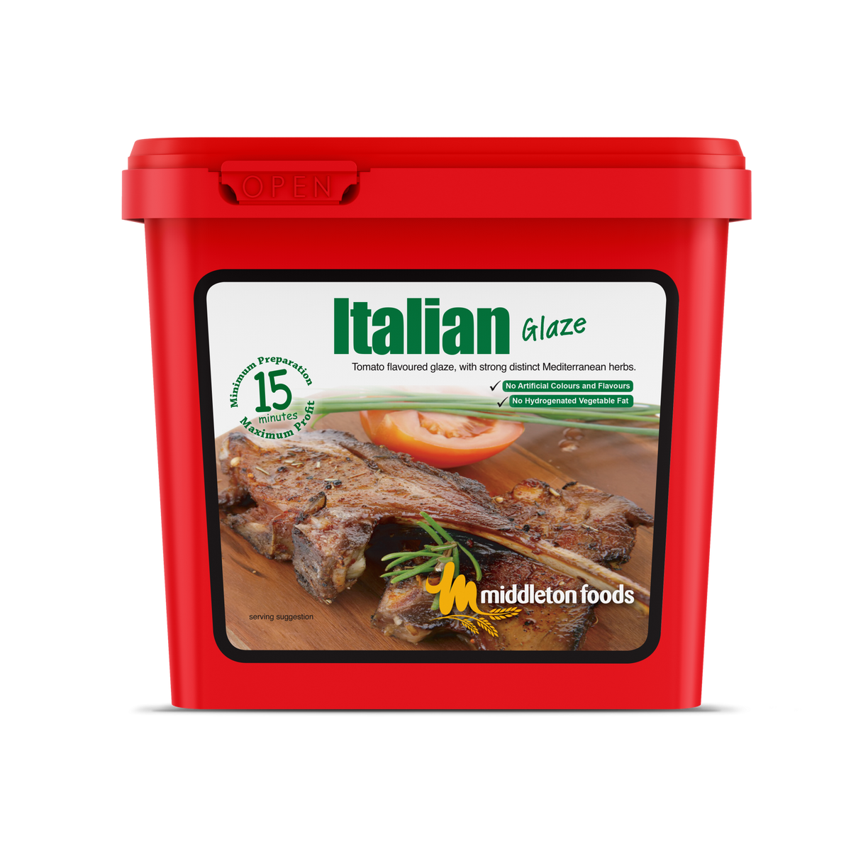 Middleton Foods Italian Flavour Meat & Vegetable Glaze 15 Minute Marinade Mix 2.5kg