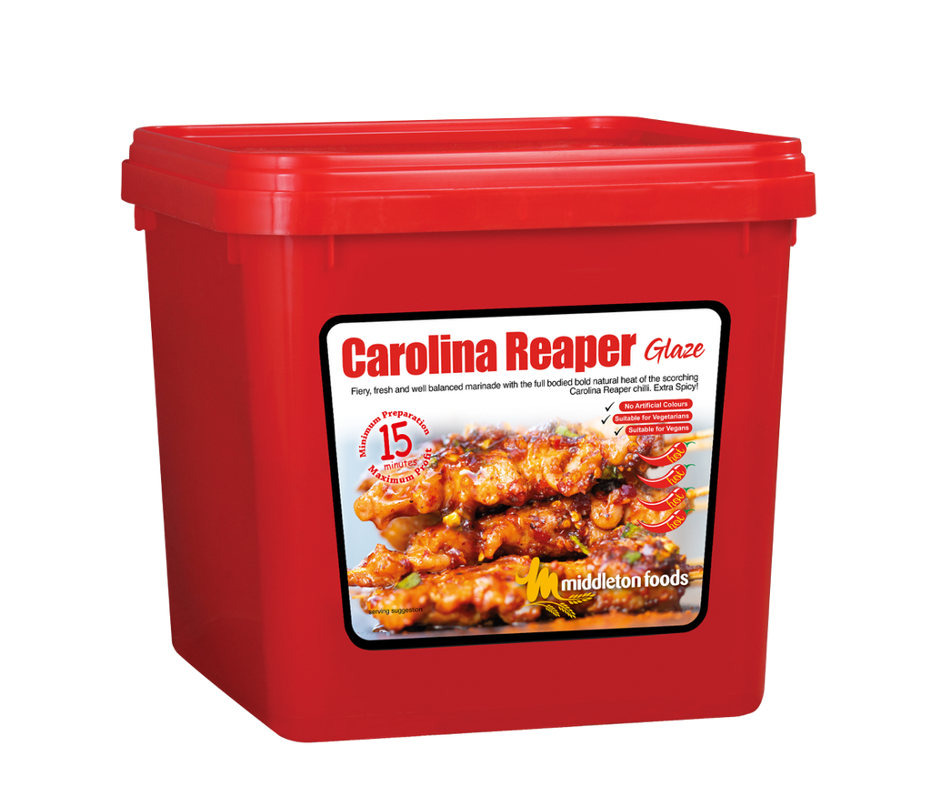 Middleton Foods Carolina Reaper Flavour Meat & Vegetable Glaze 15 Minute Marinade Mix 2.5kg