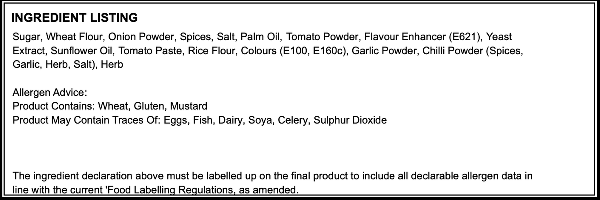 Dinaclass Irish Style Chip Shop Curry Sauce Mix