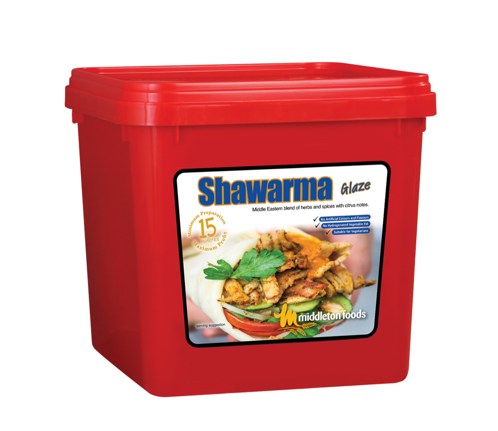 Middleton Foods Shawarma Flavour Meat & Vegetable Glaze 15 Minute Marinade Mix 2.5kg