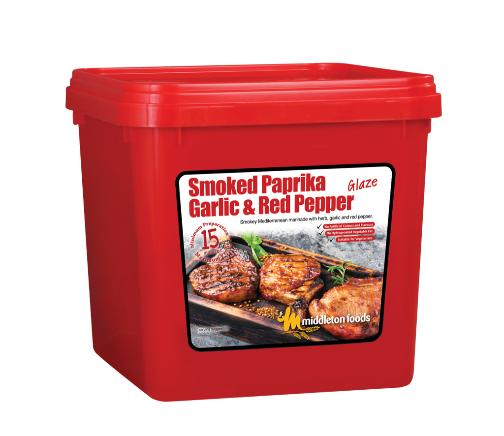 Middleton Foods Smoked Paprika Garlic & Red Pepper Flavour Meat Glaze 15 Minute Marinade Mix 2.5kg