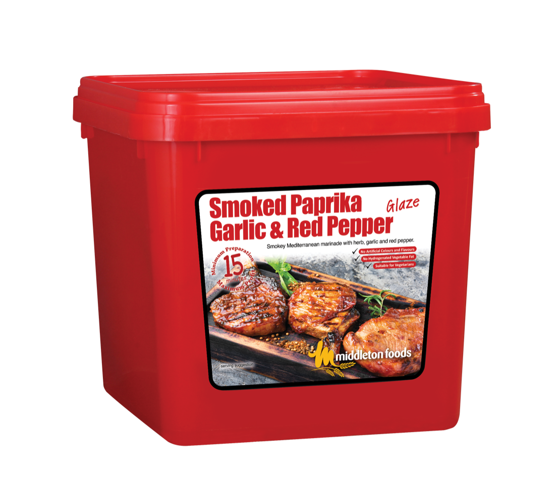 Middleton Foods Smoked Paprika Garlic & Red Pepper Flavour Meat Glaze 15 Minute Marinade Mix 2.5kg